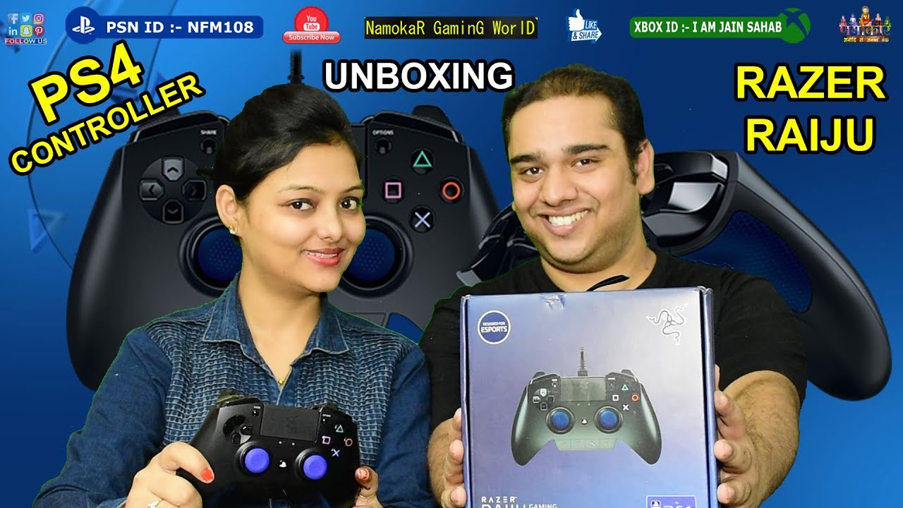 Unboxing : Razer Raiju PS4 Controller | Fully Explained in Hindi ...