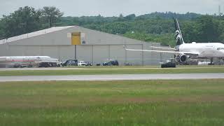Mass State Police Escort ICE vans to planes at Hanscom Field in Bedford, MA