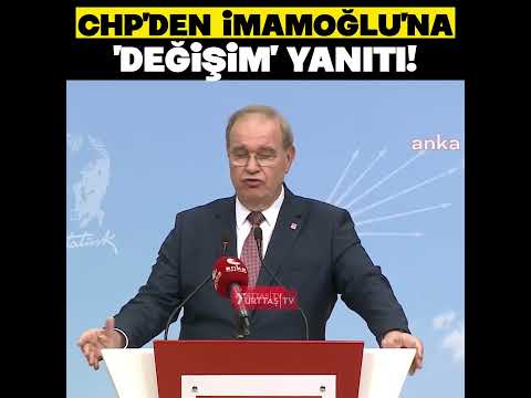 CHP'den İmamoğlu'na 'değişim' yanıtı! #shrots