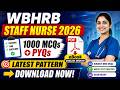 WBHRB Staff Nurse 2026 eBook PDF | 1000 MCQs + PYQs | Latest Pattern Hindi Guide