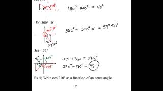 Alg2 12 3P2v2 Trigonometric Functions of General Angles, Reference Angles