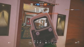 1V3  MATCH POINT (CLUTCH) - Rainbow Six Siege