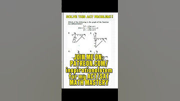 Can you solve this ACT math problem? #act #actmath #acttips #satmath #actprep