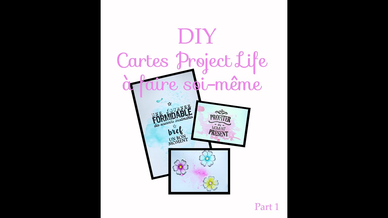 (Scrap) Faire des cartes de PROJECT LIFE (DIY scrap)