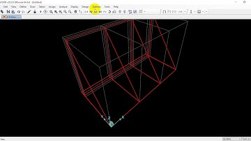 Modeling counterfort(Retaining wall) on sap2000