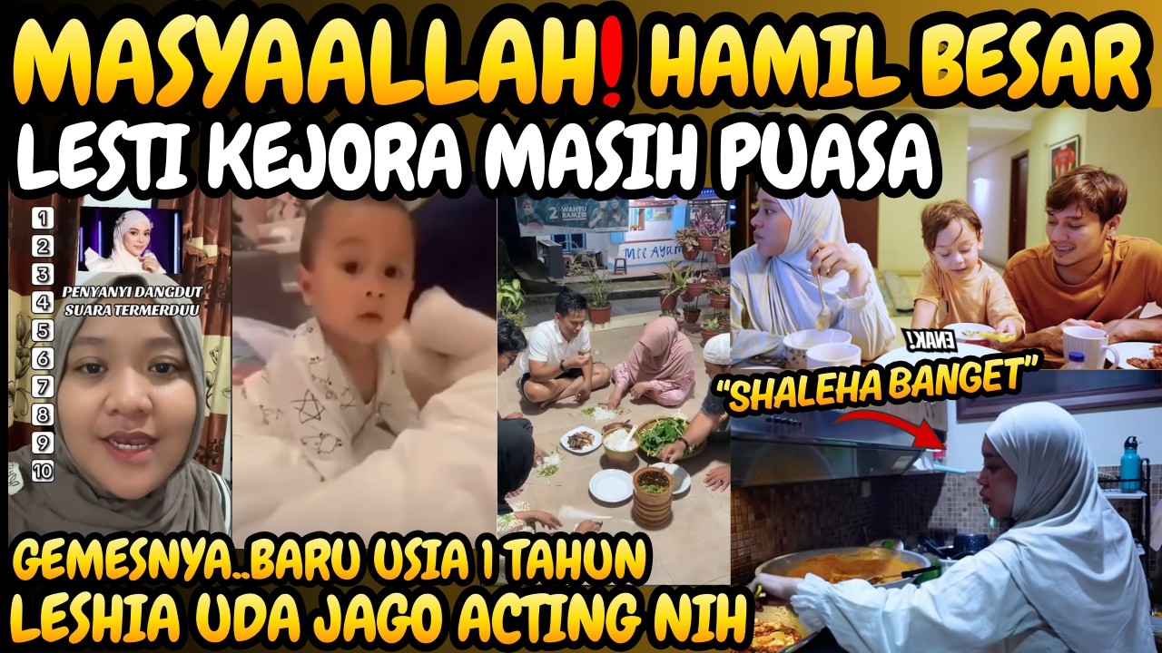Bikin Kaget! Meski Hamil Besar, Lesti Kejora ternyata masih Puasa - Leshia jago akting juga nih