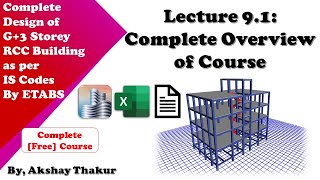 9.1 Complete Overview of Course │ Design of RCC Building as per IS Codes by ETABS │ Akshay Thakur