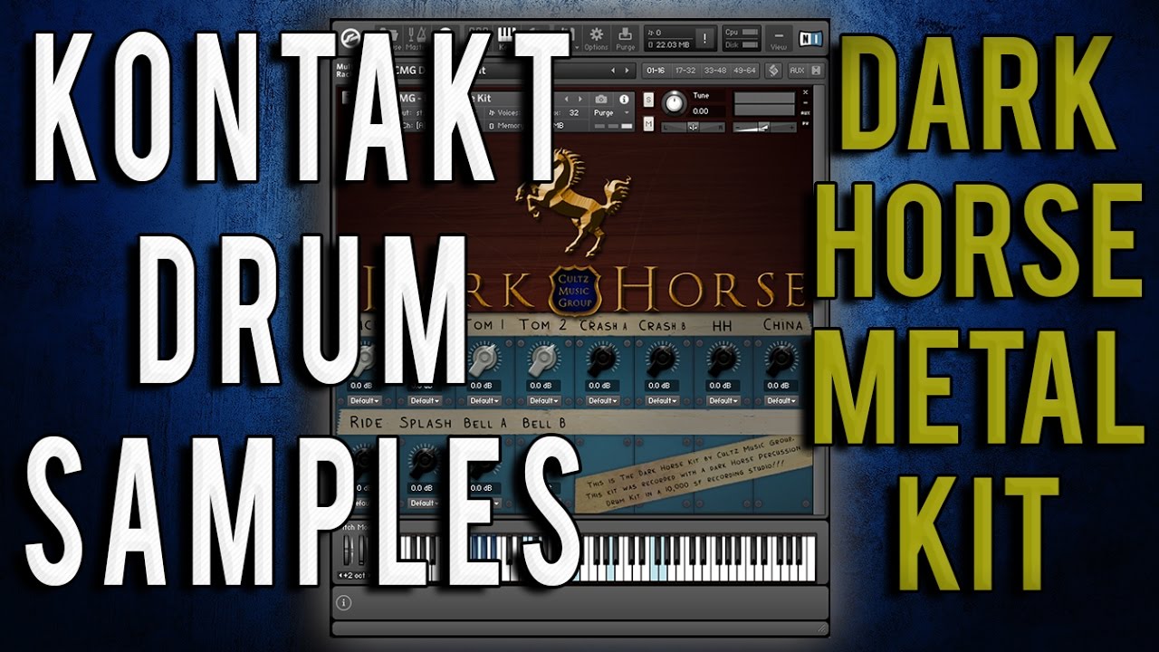 Kontakt Drum Samples CMG Dark Horse Kit YouTube