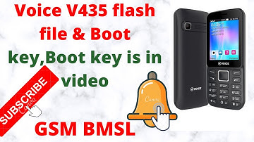 Voice V435 boot key flash file unlock passward by cm2