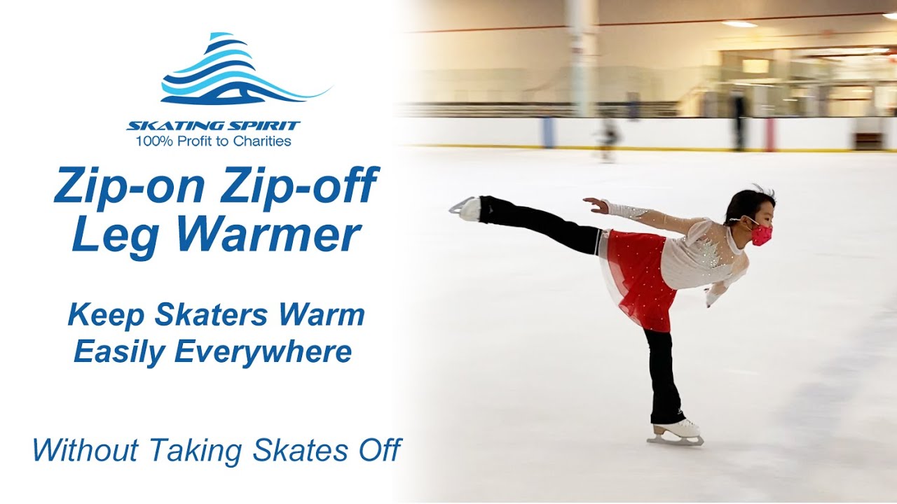 EZ-on EZ-off Leg Warmer for Figure Skaters by SkatingSpirit.com 