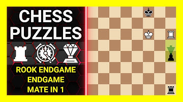 Chess Puzzles to Practice. Themes: Rook endgame, Endgame, Mate in 1. Learn Chess