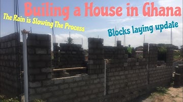 Laying Blocks till Lintel level or beams | Episode 17 | Building a House In Ghana .