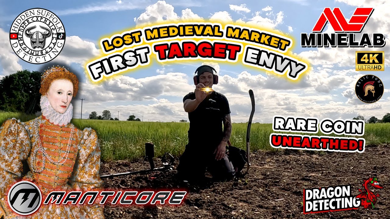 Rare Coin Found On Lost Medieval Market! I Metal Detecting UK I Manticore I Dragon Detecting I Relix
