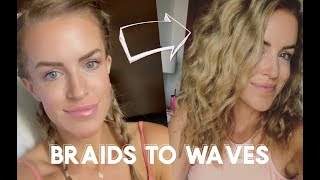 BRAIDS TO WAVES - SIMPLE BEACHY HAIR TUTORIAL /// TARA THUESON