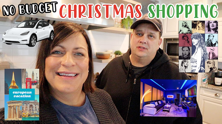 NO BUDGET CHRISTMAS SHOPPING!