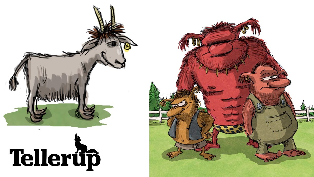 De tre Trolde Rolle og helt omvendt | De tre Bukke Bruse #2 | Godnathistorier til børn