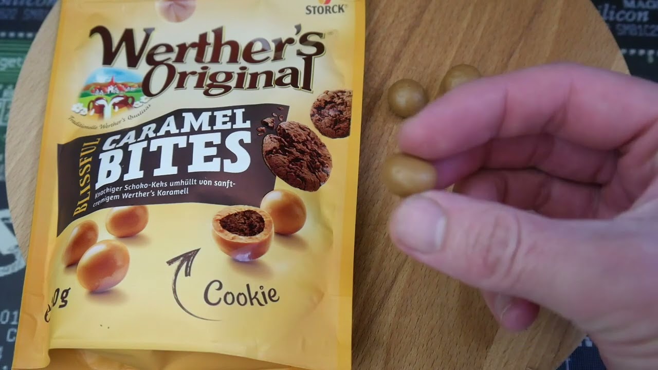 Nahrungsmittel Unboxing 657 : Werther's Original Blissful Caramel Bites  Cookie Wie schmecken sie ? - YouTube