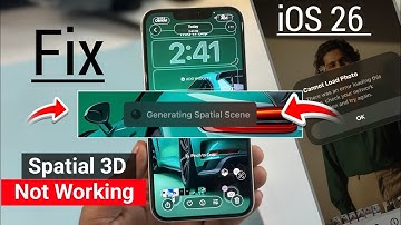 Spatial Scene iOS 26 not working | iOS 26 Spatial Scene Not Working |iOS 26 3D Wallpaper Not Working
