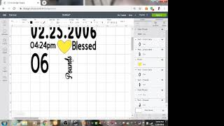 Cricut Tutorial: How to make a baby birth announcement in Cricut Design Space