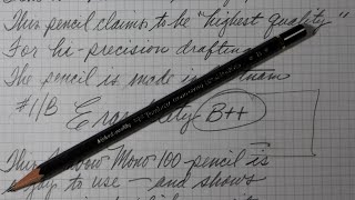 Tombow Mono 100 B Pencil Review