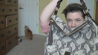 Dooney & Bourke Unboxing Sloan Hobo Black Python