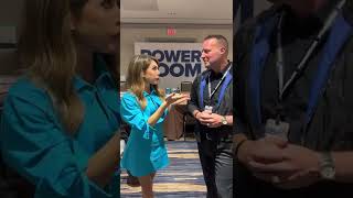 Eddie Wilson interviews Jen Gottlieb before she speaks at the Power Room