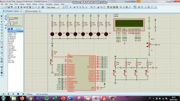 Simulasi LED,LCD & Push Button dengan ATMEGA16