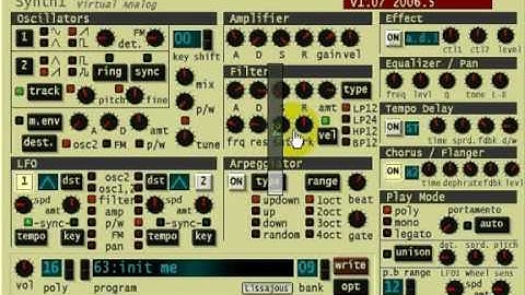 Synth pad creation demo (using Daichi Synth1, a 100% freeware VSTi !)