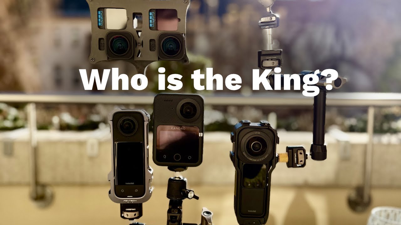 Compact 360° and VR180 cameras comparison footage recorded in Apple Vision Pro