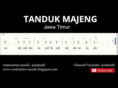 Not Angka Tanduk Majeng - Lagu Daerah Tradisional Nusantara Indonesia - Doremifasol