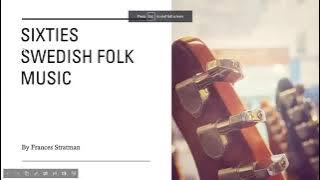 60's Swedish Folk Music