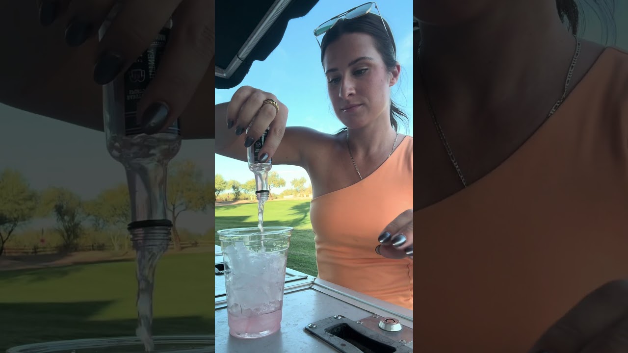 Golf course drink of the day! PINK CRUSH!