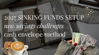 NEW 2027 SINKING FUNDS ☕️✉️✨ cash envelope method 