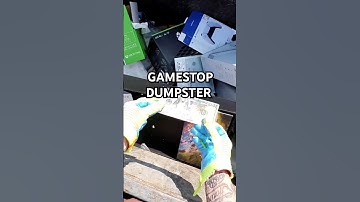 Gamestop dumpster was loaded and had a rare gamer monitor #dumpsterdiving #gamer #game #pc #money