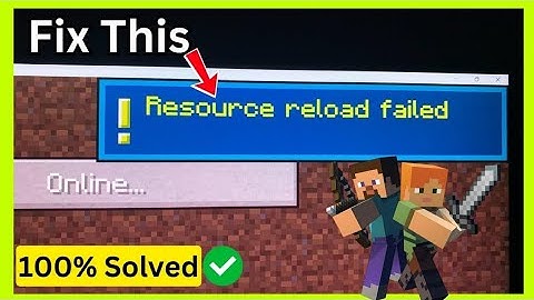 Fix Resource Reload Failed in Minecraft | 100% Working (2025 QUICK Guide!)