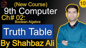 Truth Table of Boolean Expression |Truth Table |9th computer new book Chapter 2 | @Digital Education