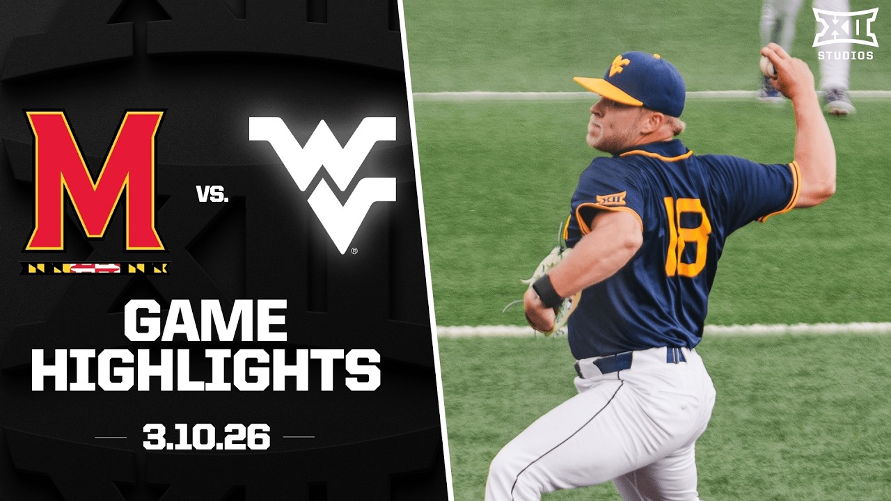 Maryland vs. West Virginia Highlights (3.10.26) | 2026 Big 12 Baseball