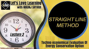 Lecture 3 | STRAIGHT LINE METHOD | ECA | Gujarati | NIKUNJ D SHYARA