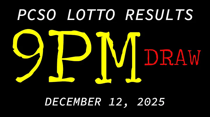Lotto Result Today 9pm draw December 12, 2025 Saturday PCSO