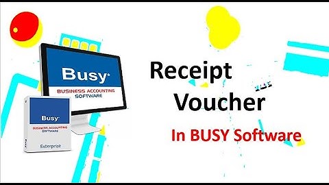 Receipt Voucher in BUSY software I Nepali language