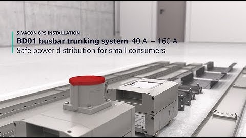 SIVACON 8PS – BD01 system 40 A – 160 A Safe power distribution for small consumers