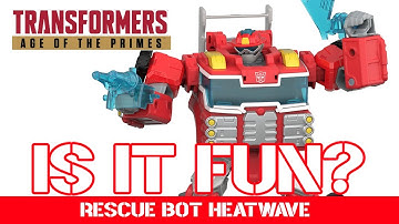 IS IT FUN⁉️ - Transformers Age of The Primes RESCUE BOT HEATWAVE