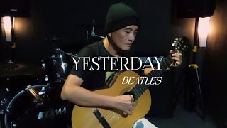 Video thumbnail of "Beatles-Yesterday|Guitar fingerstyle|Eko Metania"
