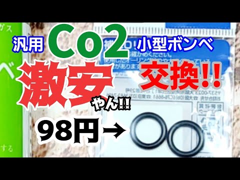 水草用co2ボンベ Neo Adaじゃない汎用co2小型ボンベの交換 レギュレーター パッキン 交換は水道配管用格安パッキンを代用 せっかくなのでカメラを回します アクアリウム Youtube