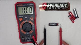 HOW TO TEST STANDARD BATTERIES WITH A MULTIMETER  (AA,AAA)-Tutorial How To Test Standard Batteries With A Multimeter Aa Aaa C Tutorial