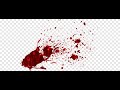 Salpicadura sangre blood splash chroma key green screem