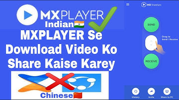 How to Share MxPlayer Download Video | MX Share Karo Indian App || Share MxPlayer to MxPlayer