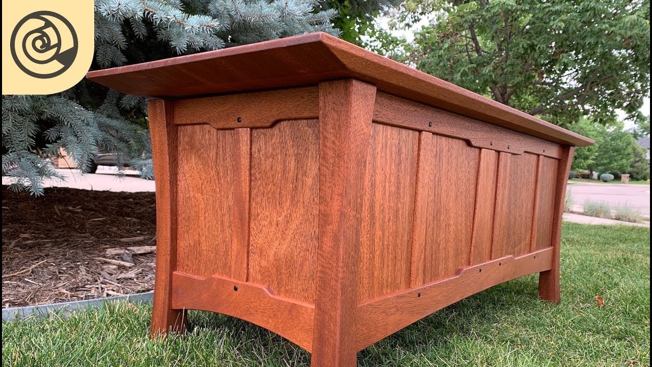 Greene Greene Inspired Entry Bench W Storage Youtube