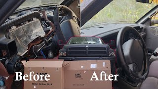 Complete Interior Swap for a 2nd Gen Dodge 12v Part 2 --- Replacing dash in a 2nd gen dodge