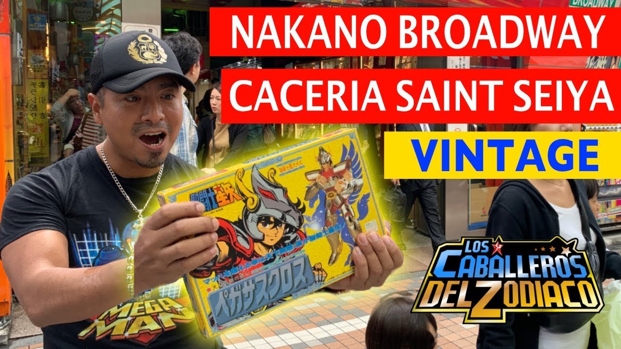CACERIA NAKANO BROADWAY + FIGURAS DE SAINT SEIYA DE PEGASO V1 FIGURA VINTAGE 1987